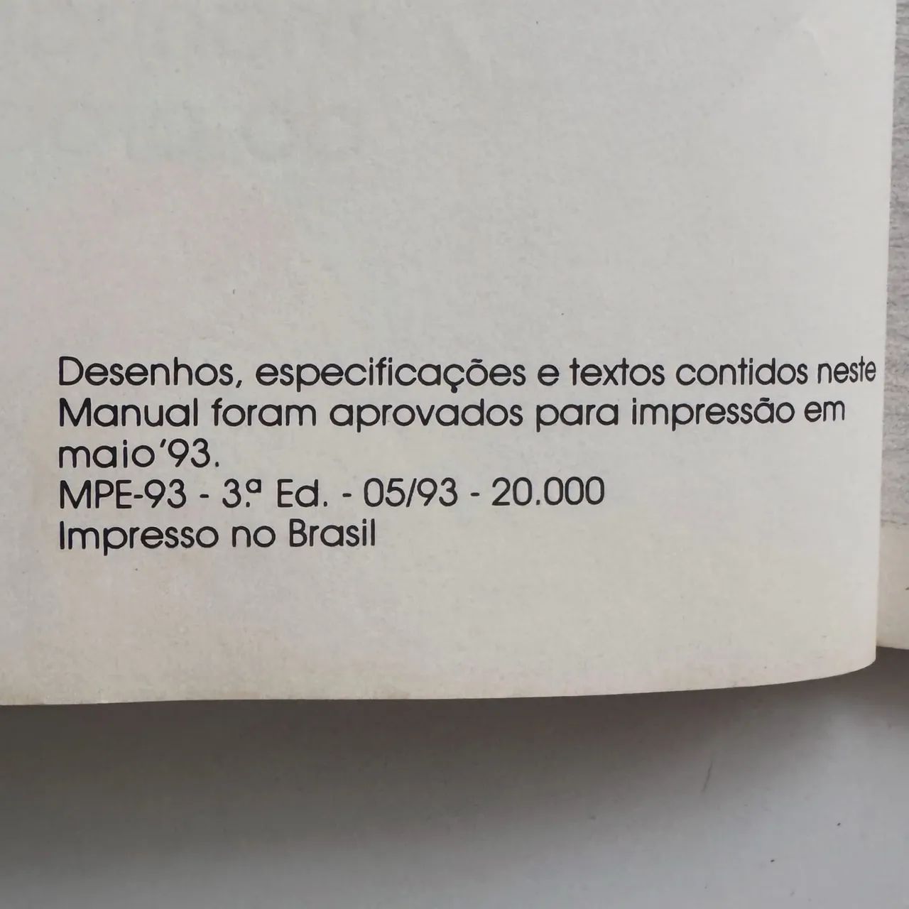 Manual do Proprietário Original Ford Escort 1993 - Peças para