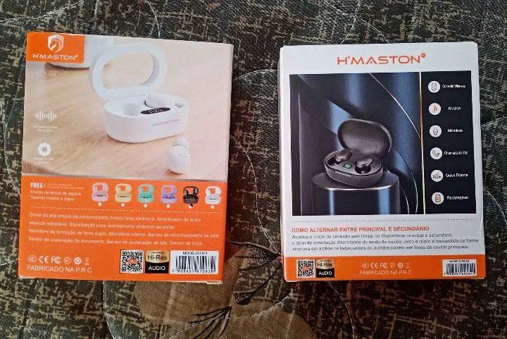 Fone bluetooth e caixa de som bluetooth 