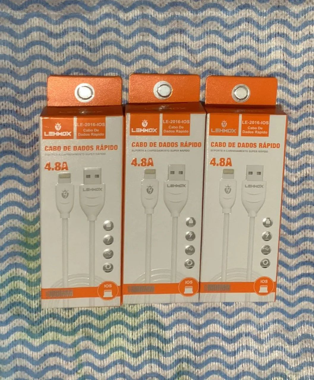 Cabo turbo iPhone USB+ ligthning branco - Foto 2