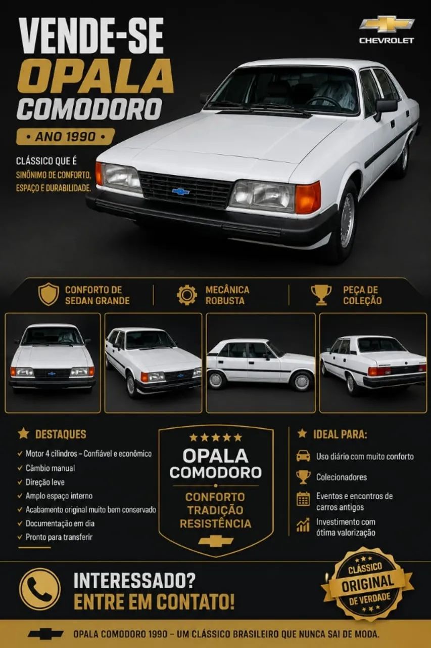 Chevrolet Opala Comodoro/comod. SLE 4.1/2.5 1990