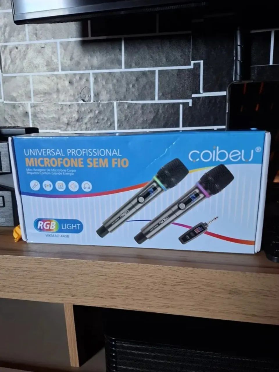 Kit 2 Microfones Sem Fio Coibeu 