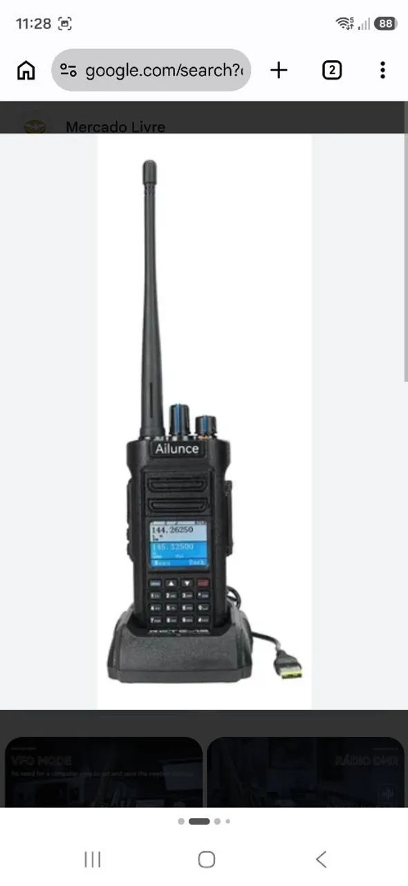 Rádio HT Retevis Aliunce HA2 - Foto 3