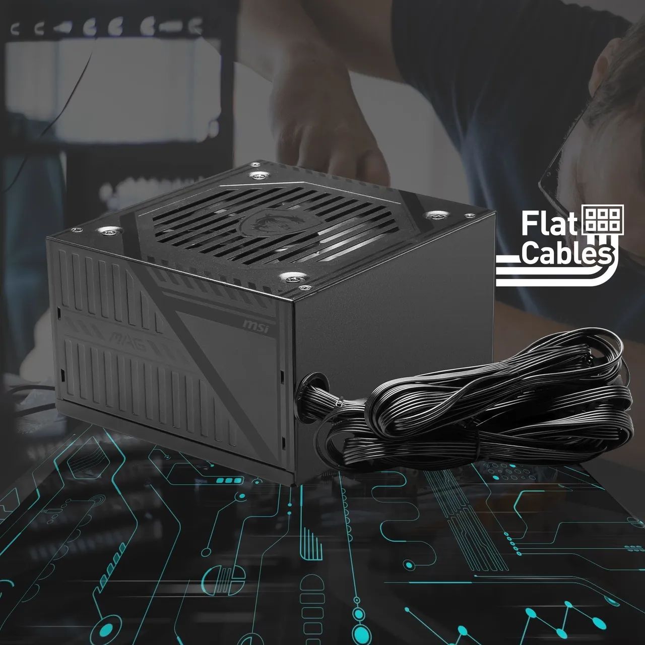 Fonte msi 80 plus bronze de 600w