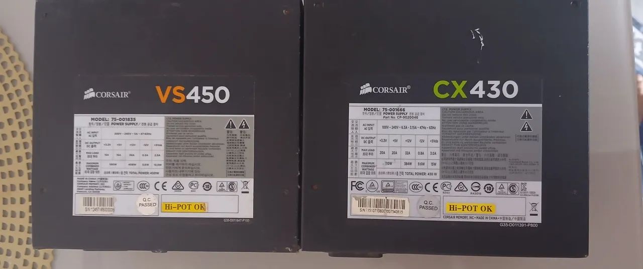 2 Fontes Corsair Funcionando - Foto 2
