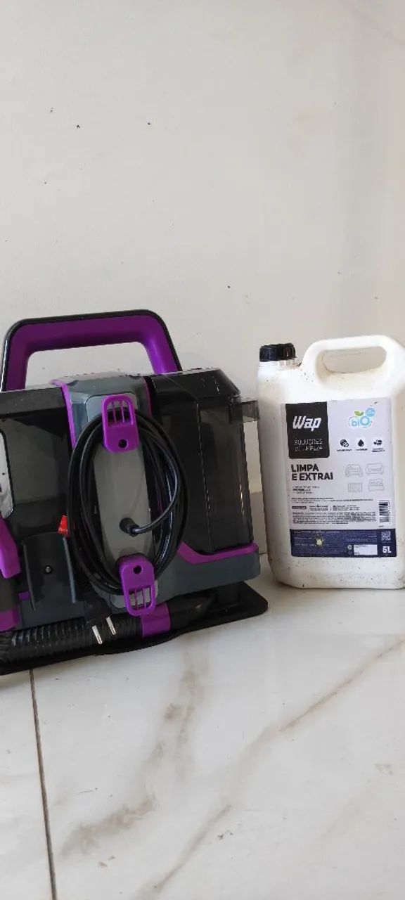 Extratora Portátil Wap Spot Cleaner <br><br>SOLUÇÕES DEUMFEZA<br><br>LIMPA<br><br>E EXTRAI