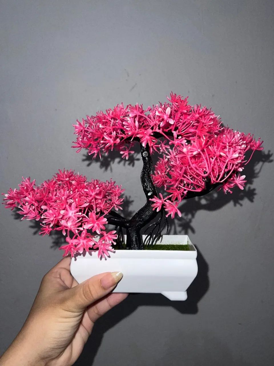  Bonsai Decorativo Artificial com Vaso Branco - R$ 35 - Foto 5