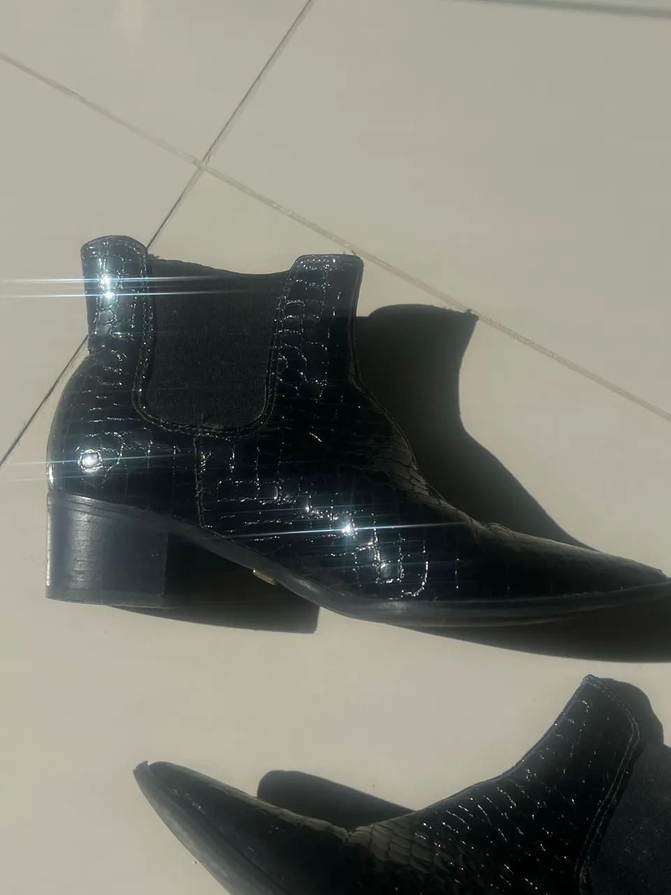 Bota Jorge Bischoff de Piton - Preta - Foto 2