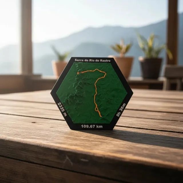 Quadro 3d Personalizado Com Sua Rota E Conquista - Foto 2
