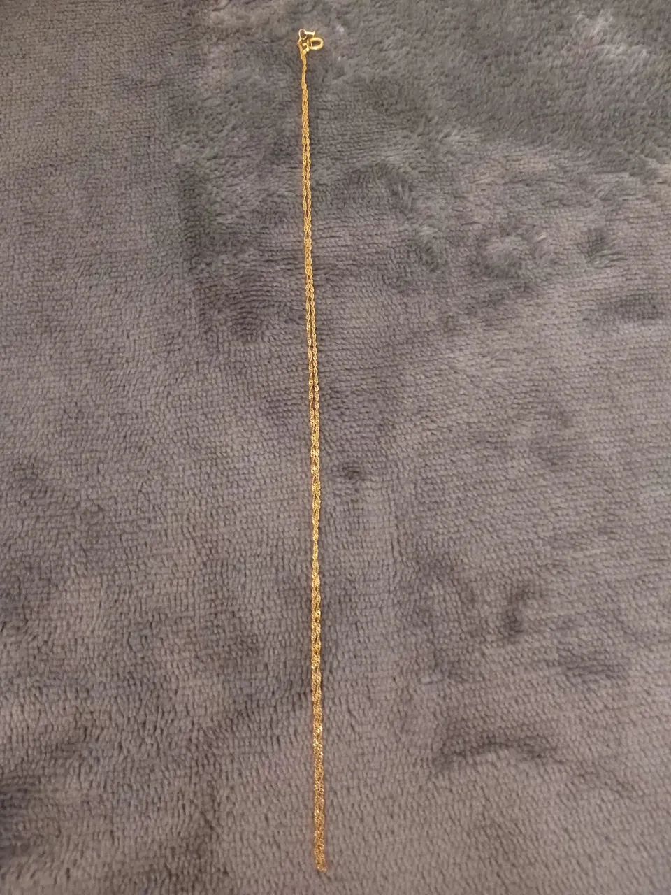 Cordão de ouro estilo gargantilha , 20cm ,0.9 - Foto 4