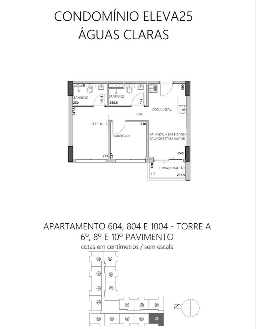 ÁGIO APTO 2 QTS EM ÁGUAS CLARAS | ELEVA25  - Foto 3