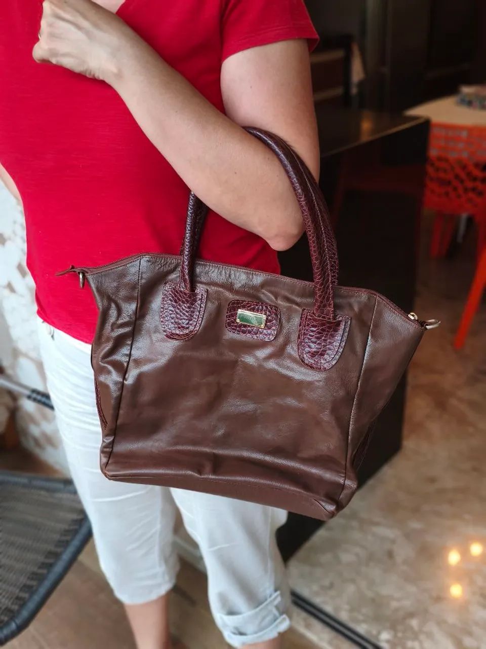Bolsa de Couro Feminina 