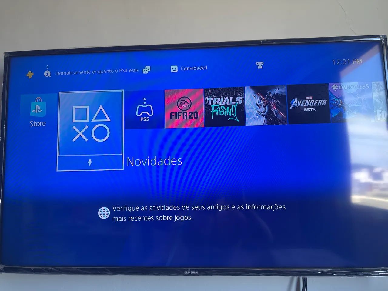 Ps4 1 controle 1TB - Foto 2