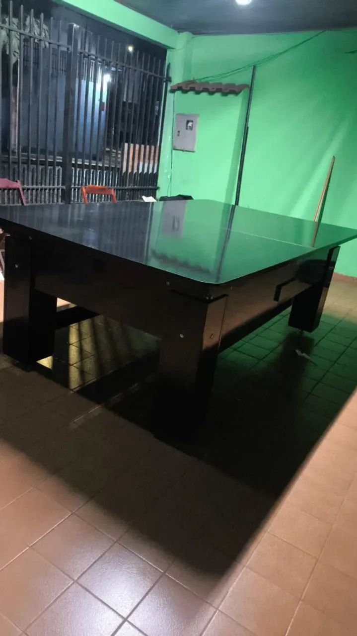 Mesa de sinuca 3 em 1 (sinuca, ping pong e mesa de jantar) - Foto 4
