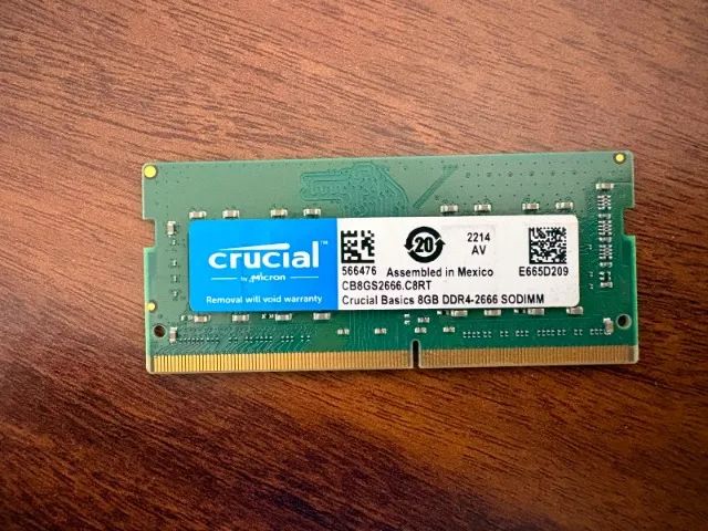 Memoria crucial 8gb ddr4 2666 - Notebook
