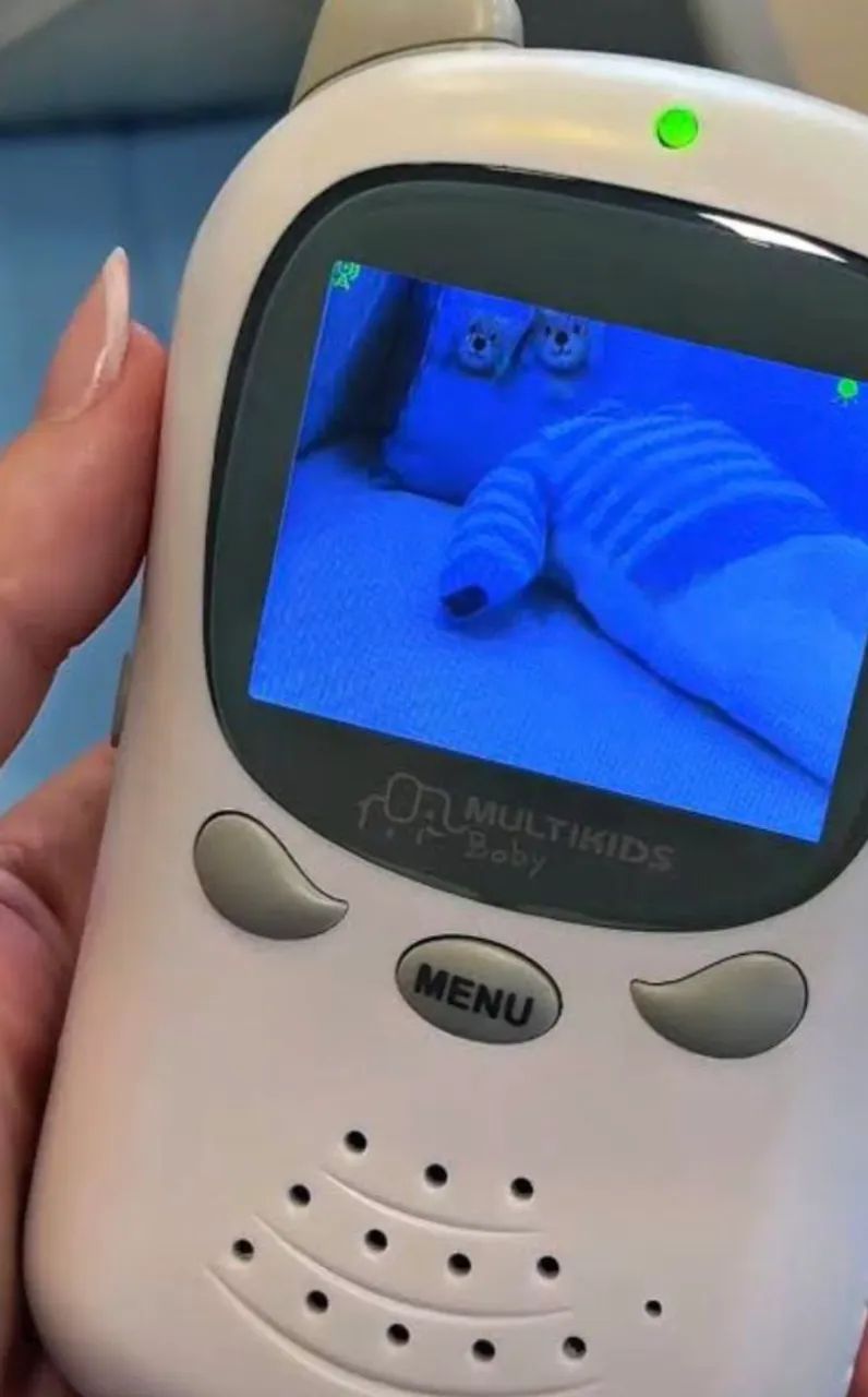 Babá Eletrônica Digital Com Câmera E Tela Multikids Cor Branca - Foto 4