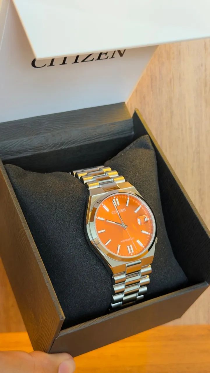 CITIZEN TSUYOSA AUTOMÁTICO LARANJA - Foto 4