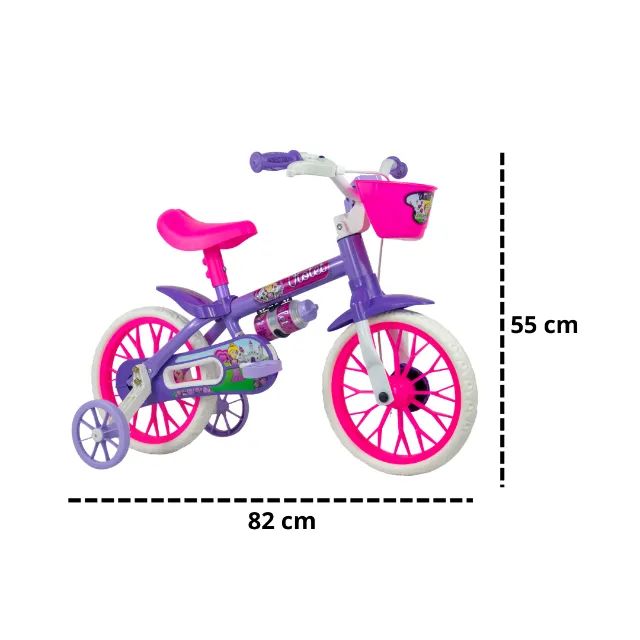 Bicicleta Aro 12 Nathor | Flower, Violet ou Charm | NOVA - Foto 4