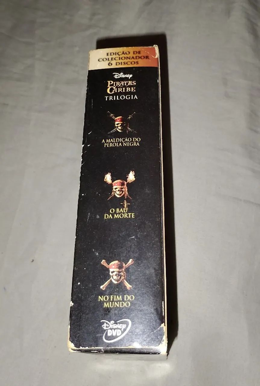 Capas de Dvd + Luva da Trilogia Piratas do Caribe - CDs, DVDs etc