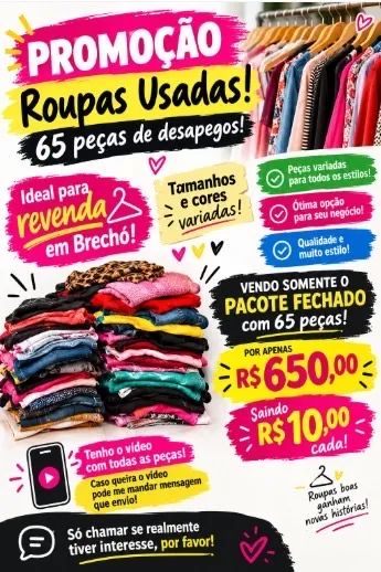 Roupas de desapegos 