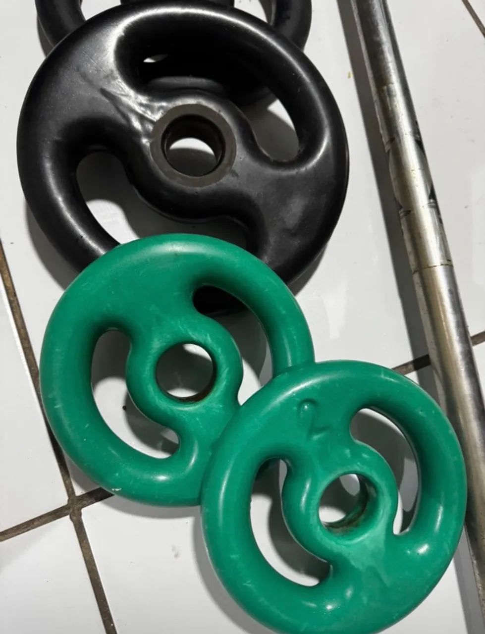 Kit de Anilhas com barra  - Foto 2