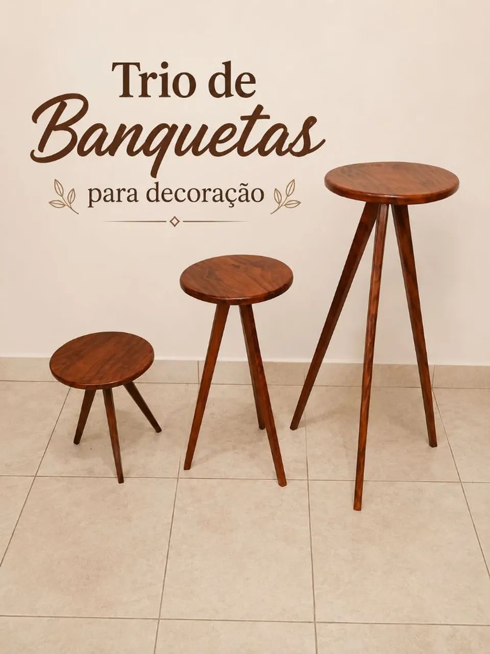 Jogo de mesinhas de decoração  - Foto 2