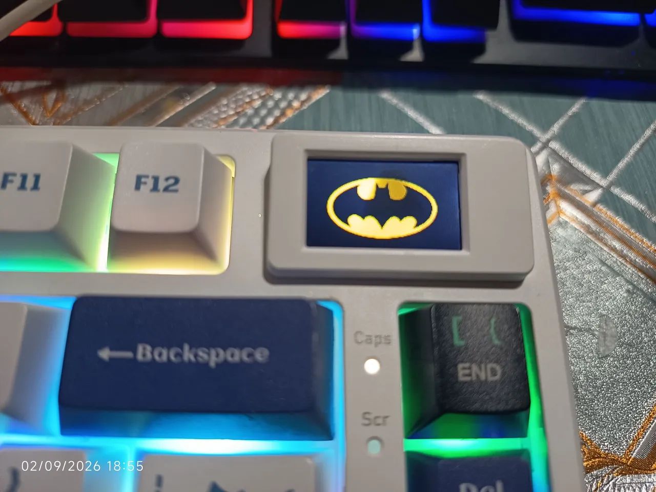 Teclado mecânico SK 80 switch otemu 100% customizavel troco por monitor - Foto 3