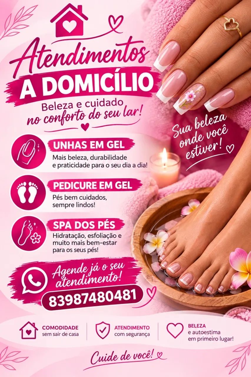 Faça as unhas sem sair de casa 