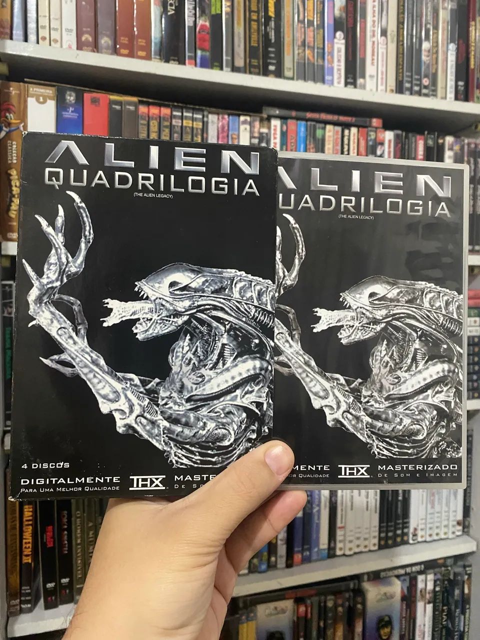 Alien Quadrilogia Box DVD Original com Luva 4 filmes