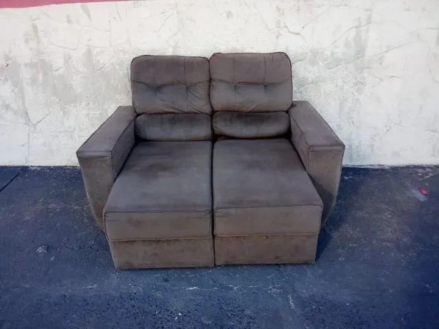 SOFÁ RETRÁTIL RECLINAVEL USADO - Foto 4