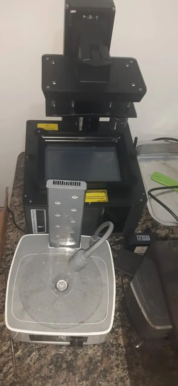 Kit Impressora 3d Elegoo Mars 5 Ultra E Wash Cure Anycubic - Preto (Usado) - Foto 4