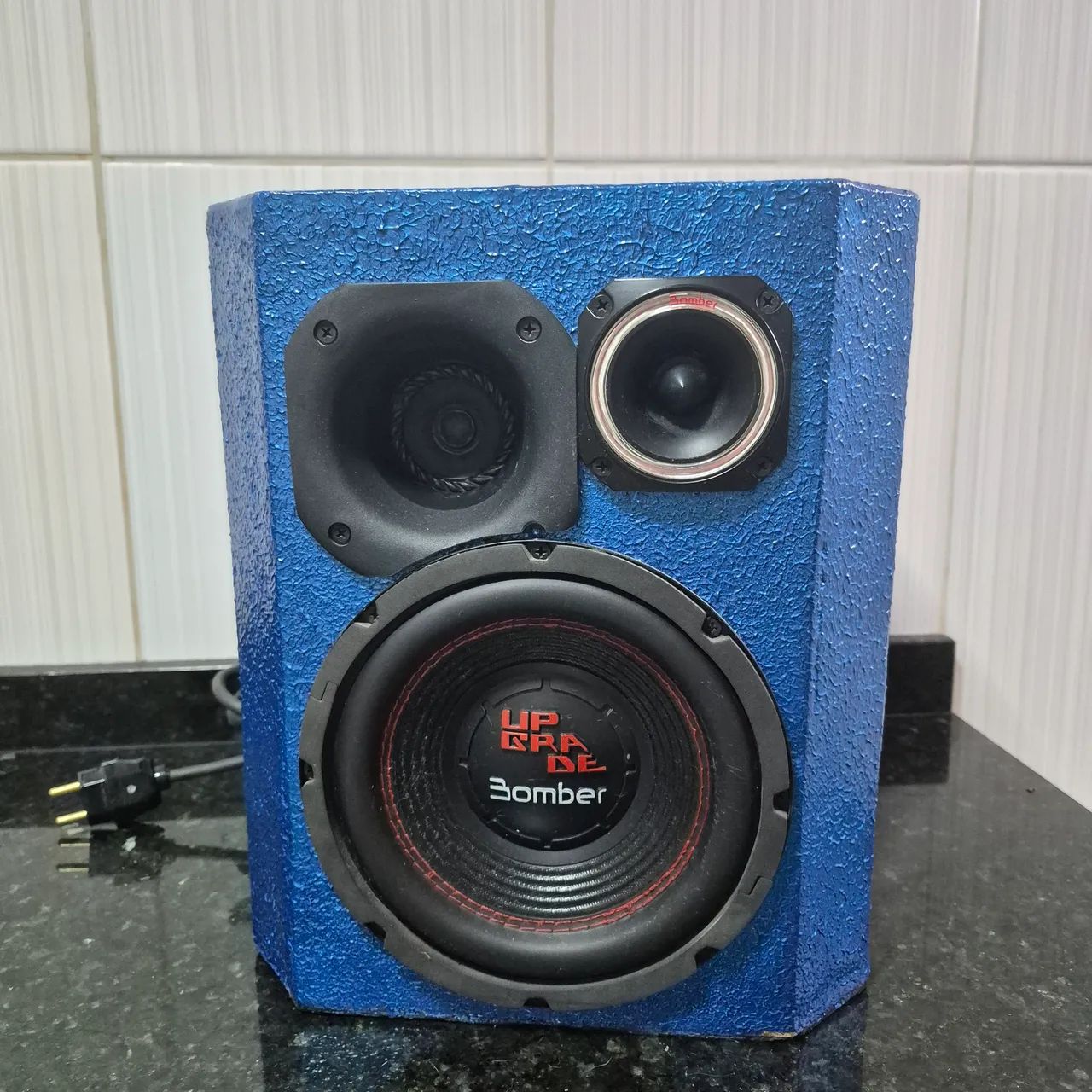  Caixa Trio Bomber Custom 8 Polegadas + Módulo - Som Automotivo Forte  - Entrego Hoje