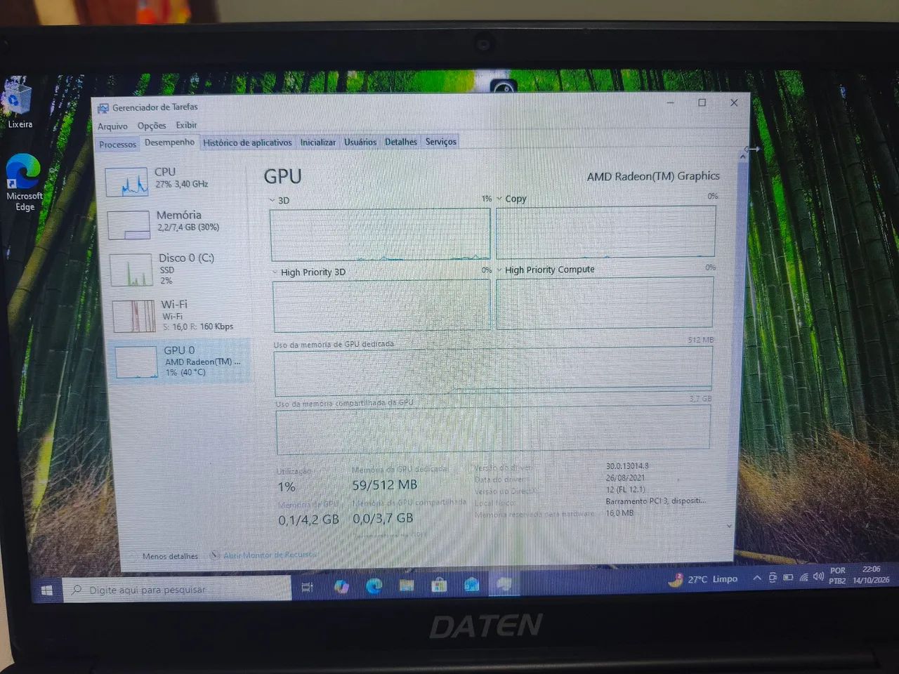 Notebook Ryzen 5 