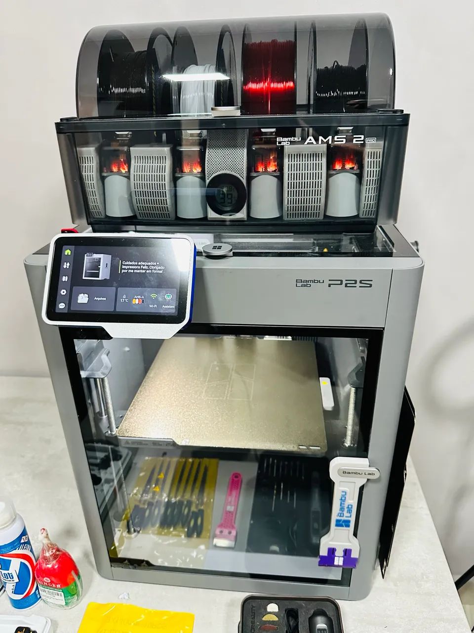 BAMBU LAB P2S COMBO + 4 plate e KIT COMPLETO - Foto 3