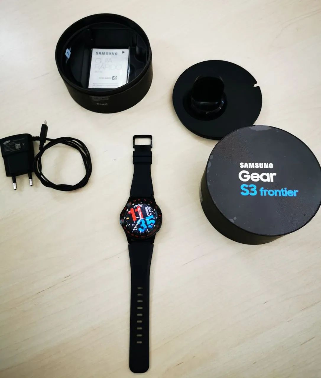 Relógio Smartwatch Samsung Gear S3 Frontier Praticamente sem USO - Foto 4