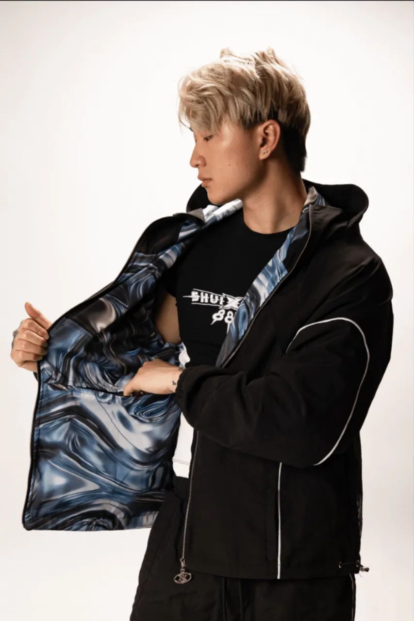 CASACO SHUI OVERSIZED NYLON TRACKSUIT RACING