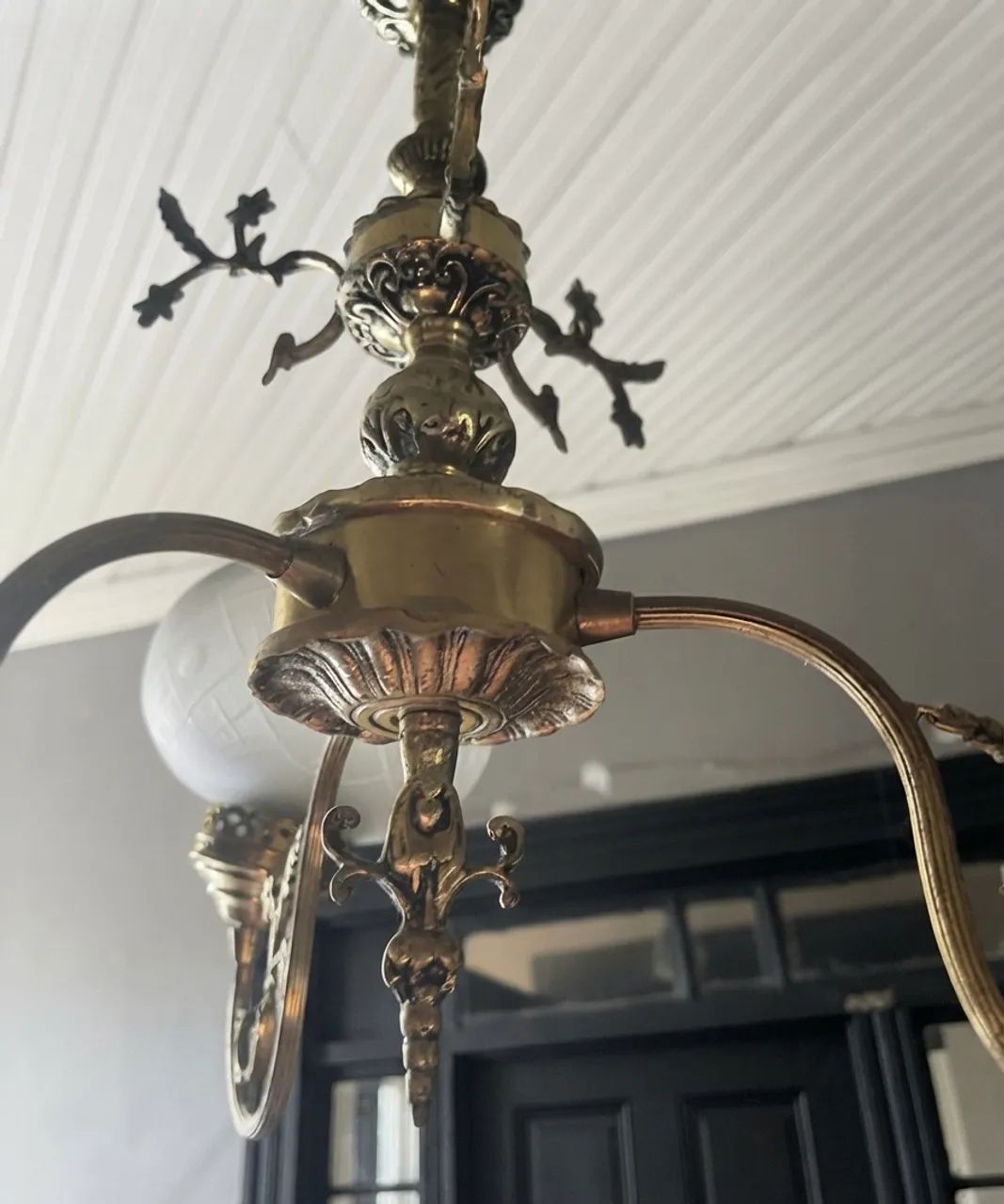 Lustre colonial com 3 cúpulas  - Foto 2