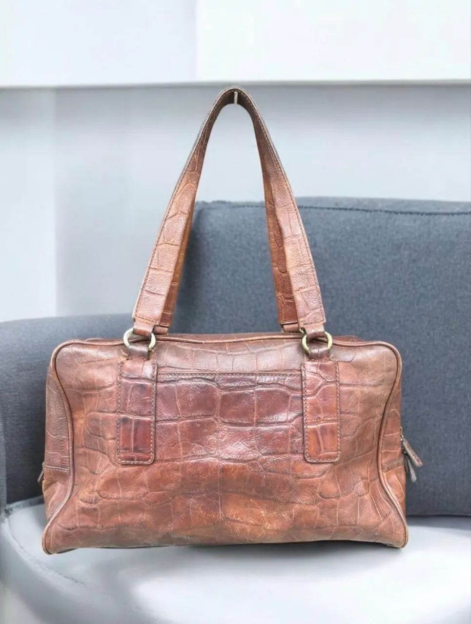 BOLSA FOSSIL ORIGINAL COURO CROCO