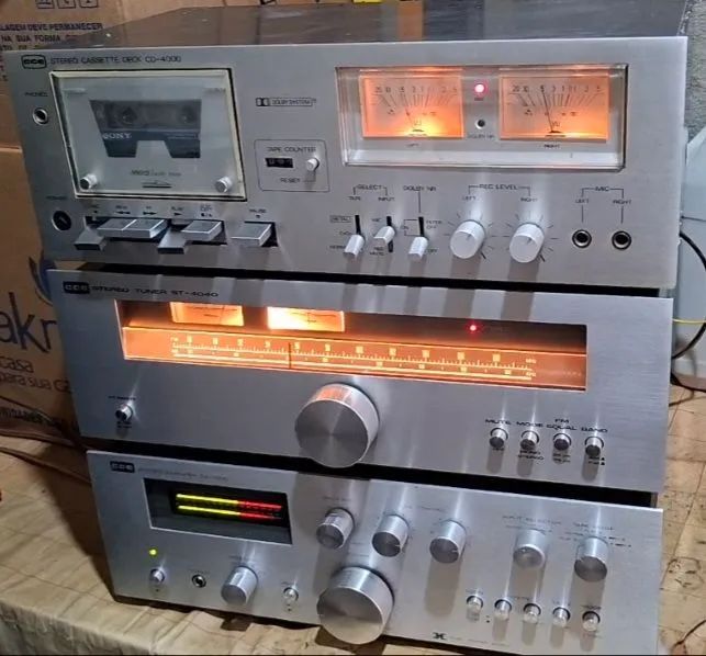 Amplificador tuner tape deck cce n gradiente polyvox 