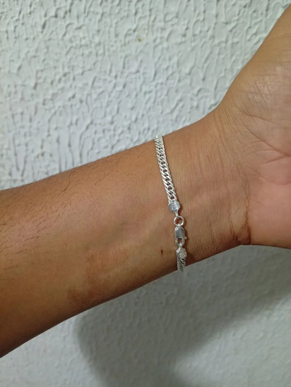 Cordão e pulseira prata 925 - Foto 4