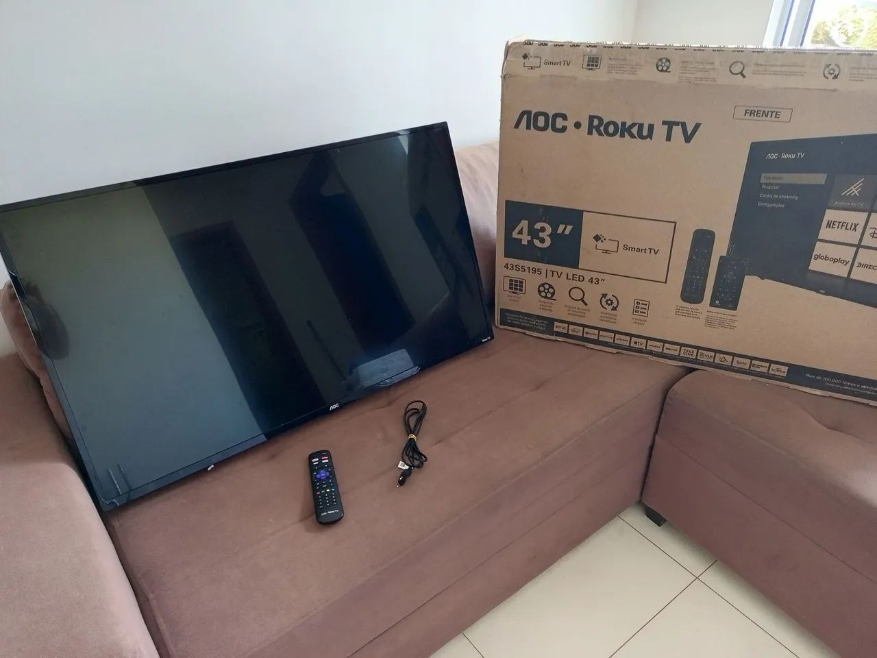 Tv AOC 43 com defeito