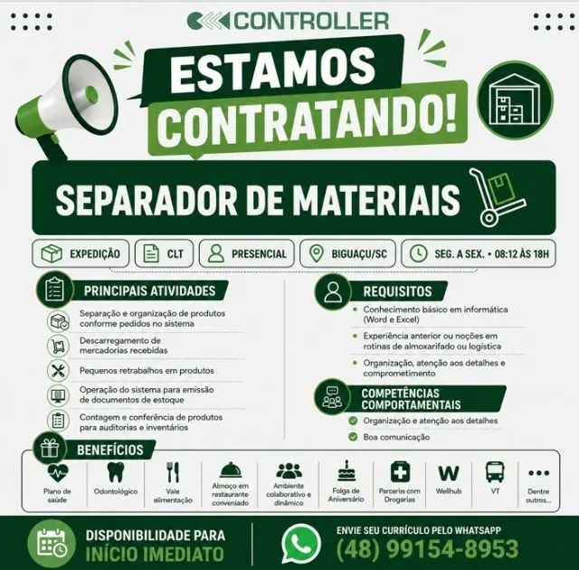 Estamos com vagas abertas