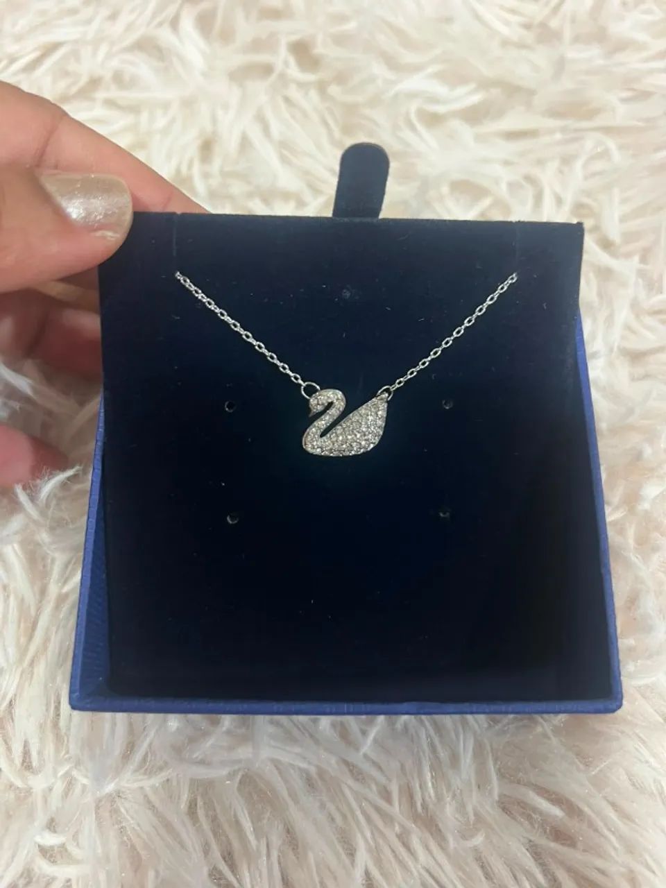 Colar Swarovski Cisne