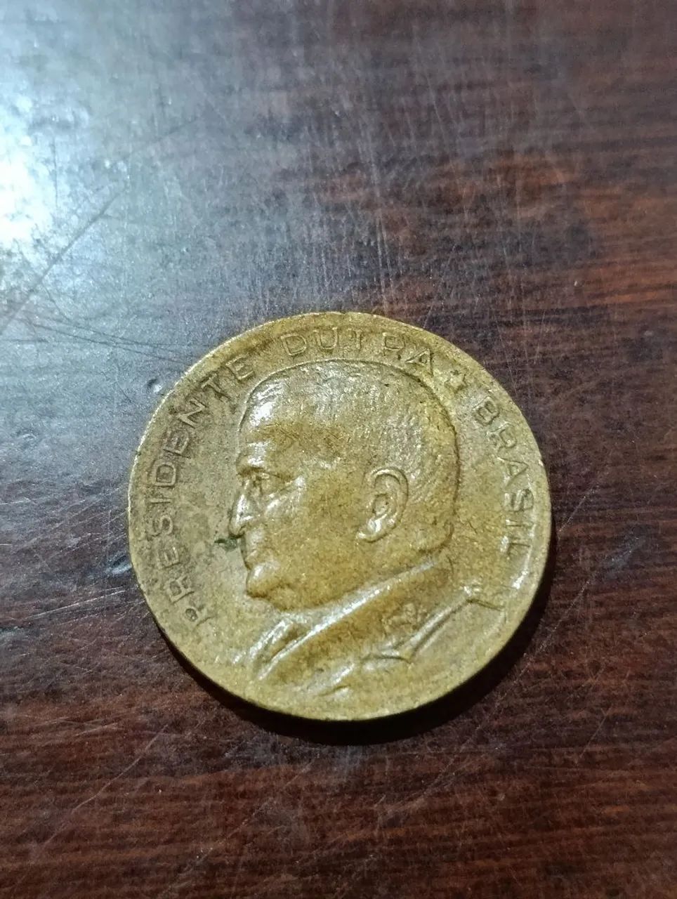 Moeda 50 centavos 1956 Presidente Dutra  - Foto 2