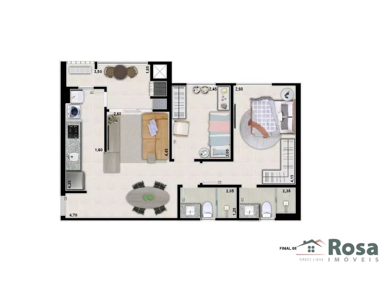 Apartamento para venda GRANDE TERCEIRO Cuiabá - Foto 4