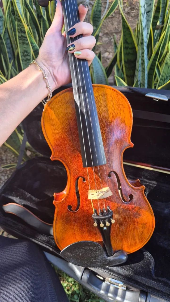 Violino 4/4 Eagle VK544 Tampo Maciço - Foto 2