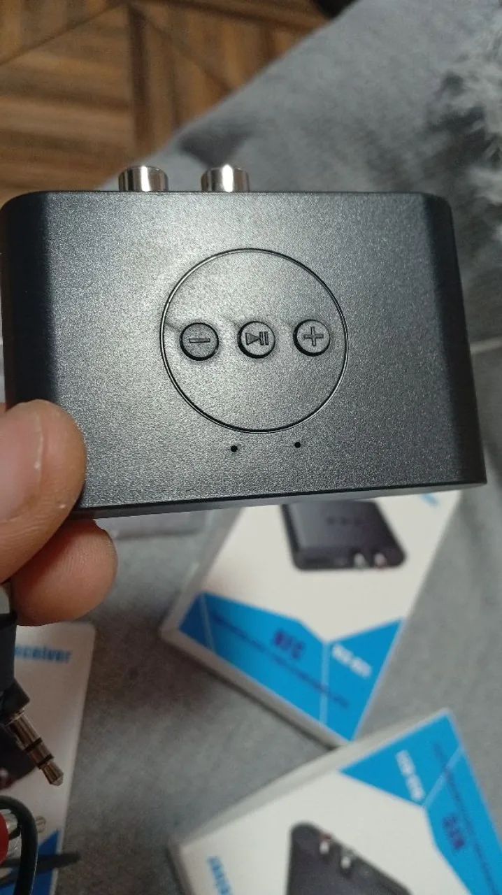 Kit bluetooth pra rádio antigo aparelho cabo P2 e RCA pega pendrive e bluetooth 