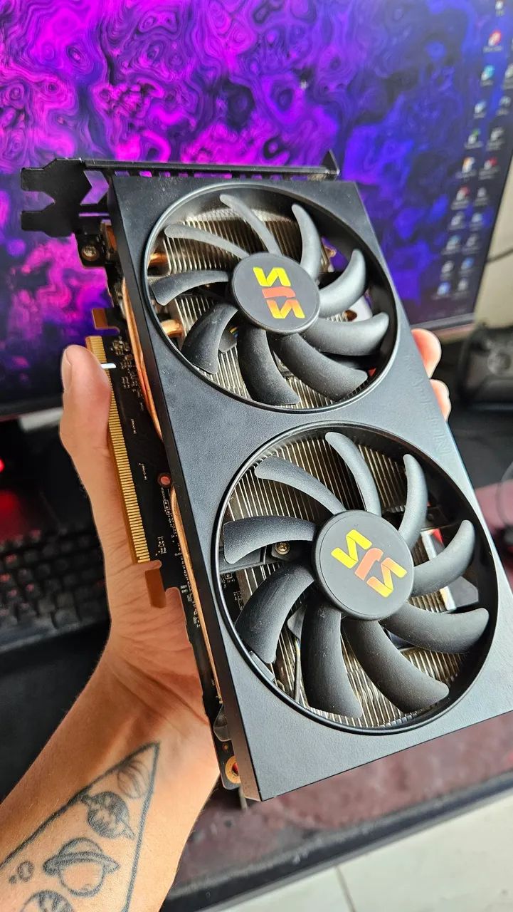 Placa de Vídeo AMD Radeon RX 6600 8GB GDDR6 SJS - IMPECÁVEL C/ CAIXA