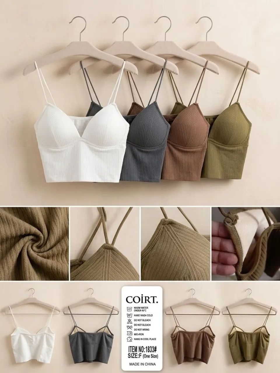 Lote Top Crop Ribbed 