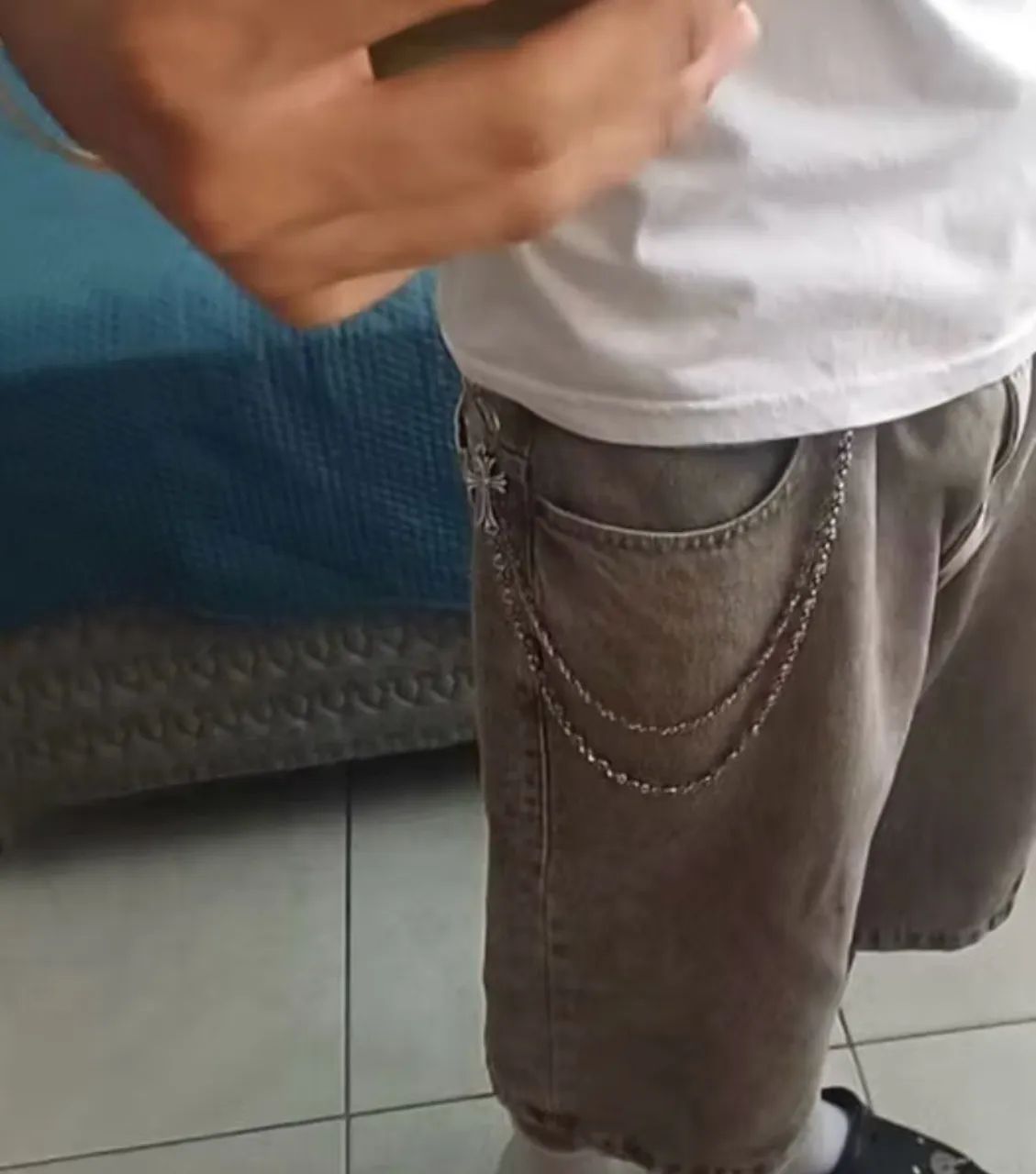 Corrente gótico para calça masculina - Foto 5