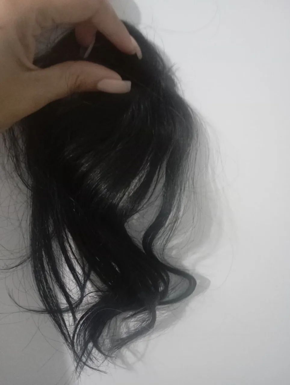 franja de cabelo humano 